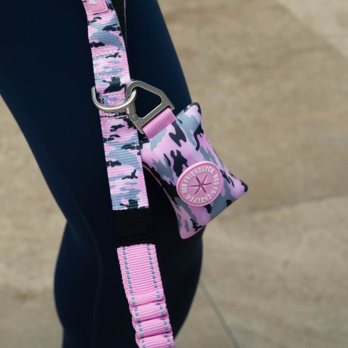 Dog Poop Bag Holder - Pink Camo