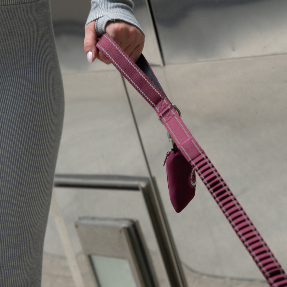 Dog Poop Bag Holder - Burgundy