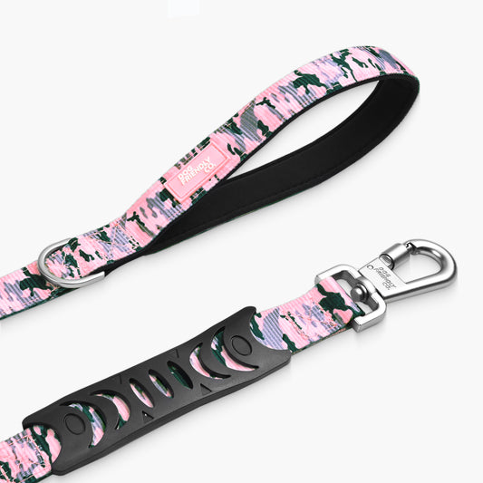 Bungee Dog Leash - Pink Camo