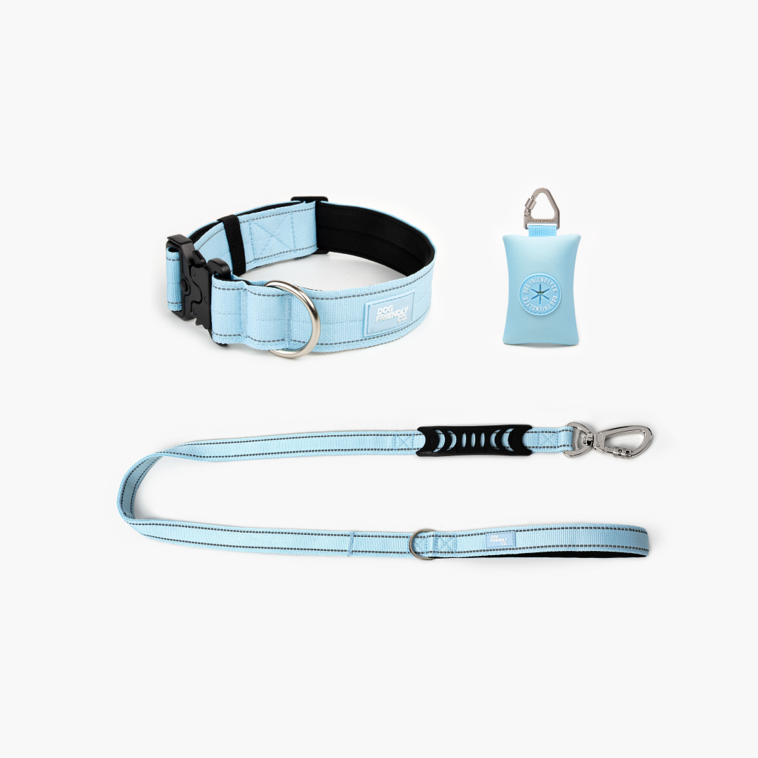 Collar Walk Set - Sky Blue