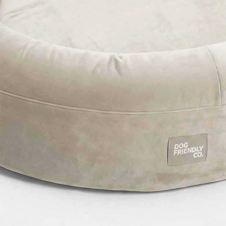 Chill Pill Memory Foam Dog Bed - Beige (Medium)