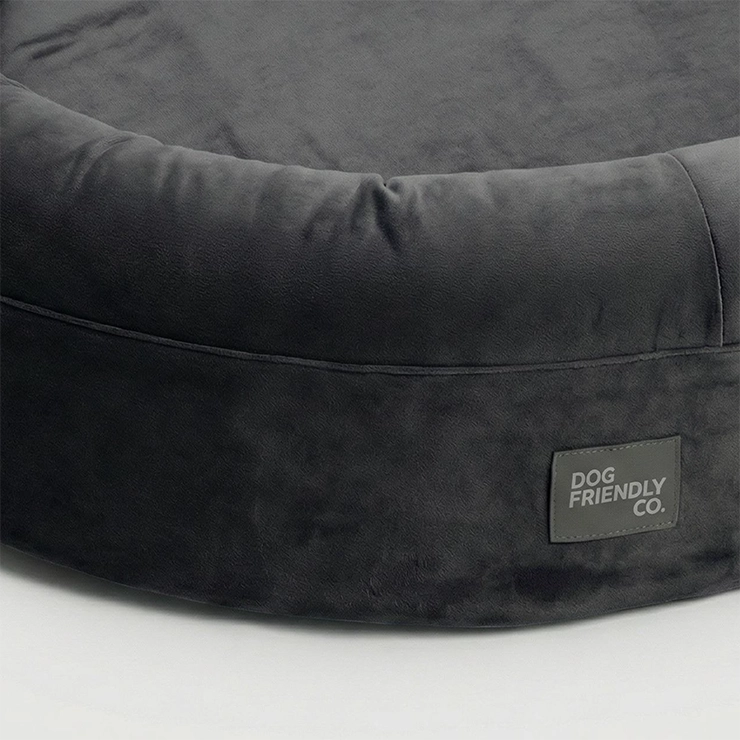 Chill Pill Memory Foam Dog Bed - Charcoal (Medium)