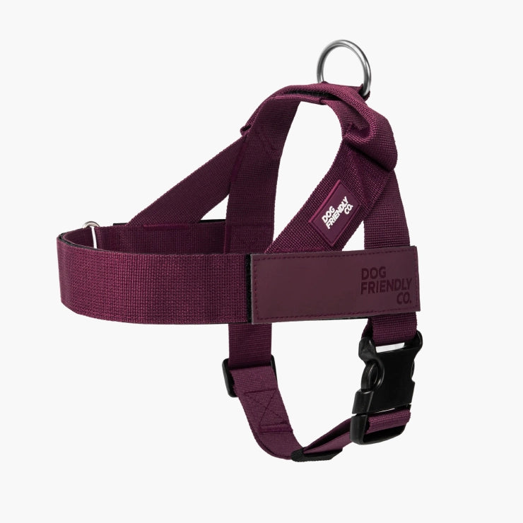 Personalised Dog Harness - Burgundy