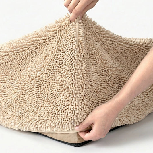 Plush Nap Easy Fit Dog Bed Cover - Cream