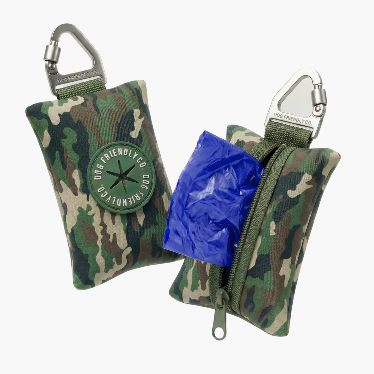 Dog Poop Bag Holder - Green Camo