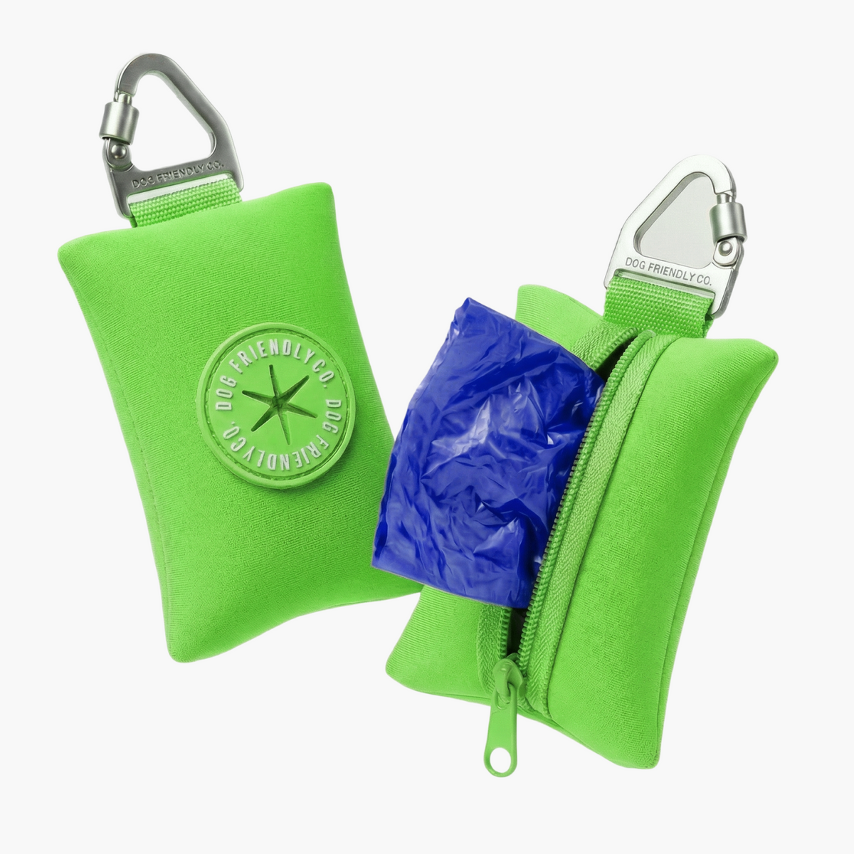 Dog Poop Bag Holder - Neon Green