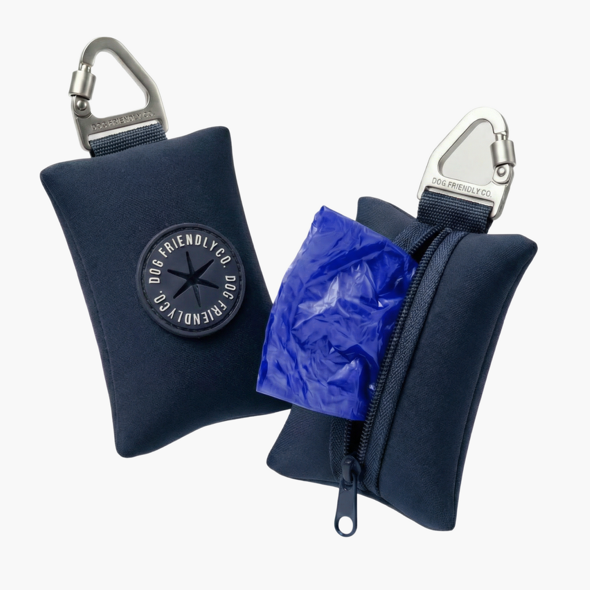 Dog Poop Bag Holder - Navy Blue