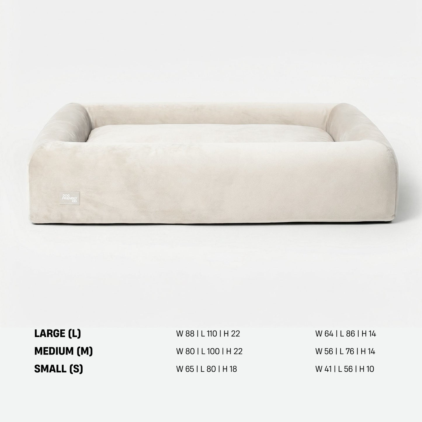 Premium Orthopedic Memory Foam Dog Bed - Beige (Medium) (Preorder)