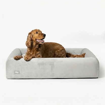 Premium Orthopedic Memory Foam Dog Bed - Grey