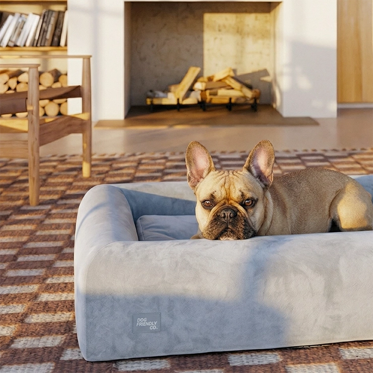 Premium Orthopedic Memory Foam Dog Bed - Grey (Small)