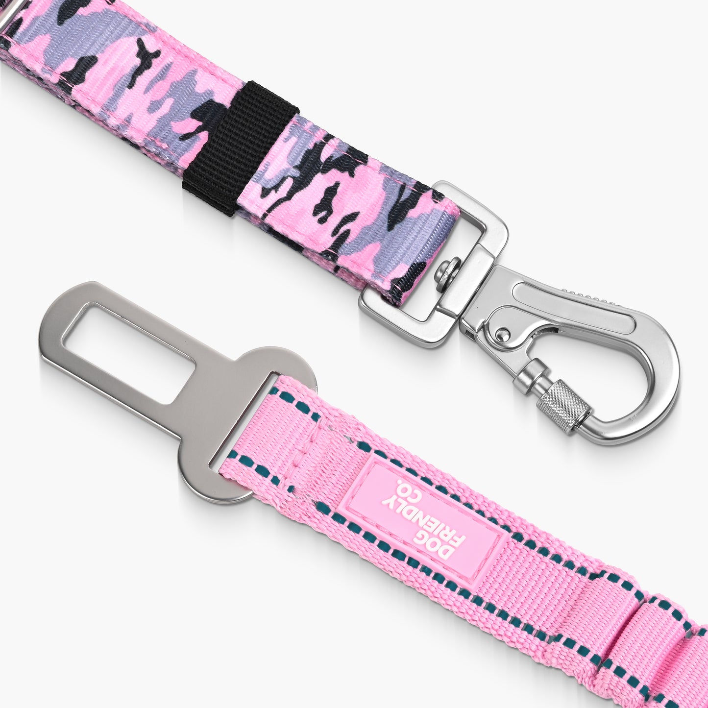Dog Seat Belt - Pink Camo