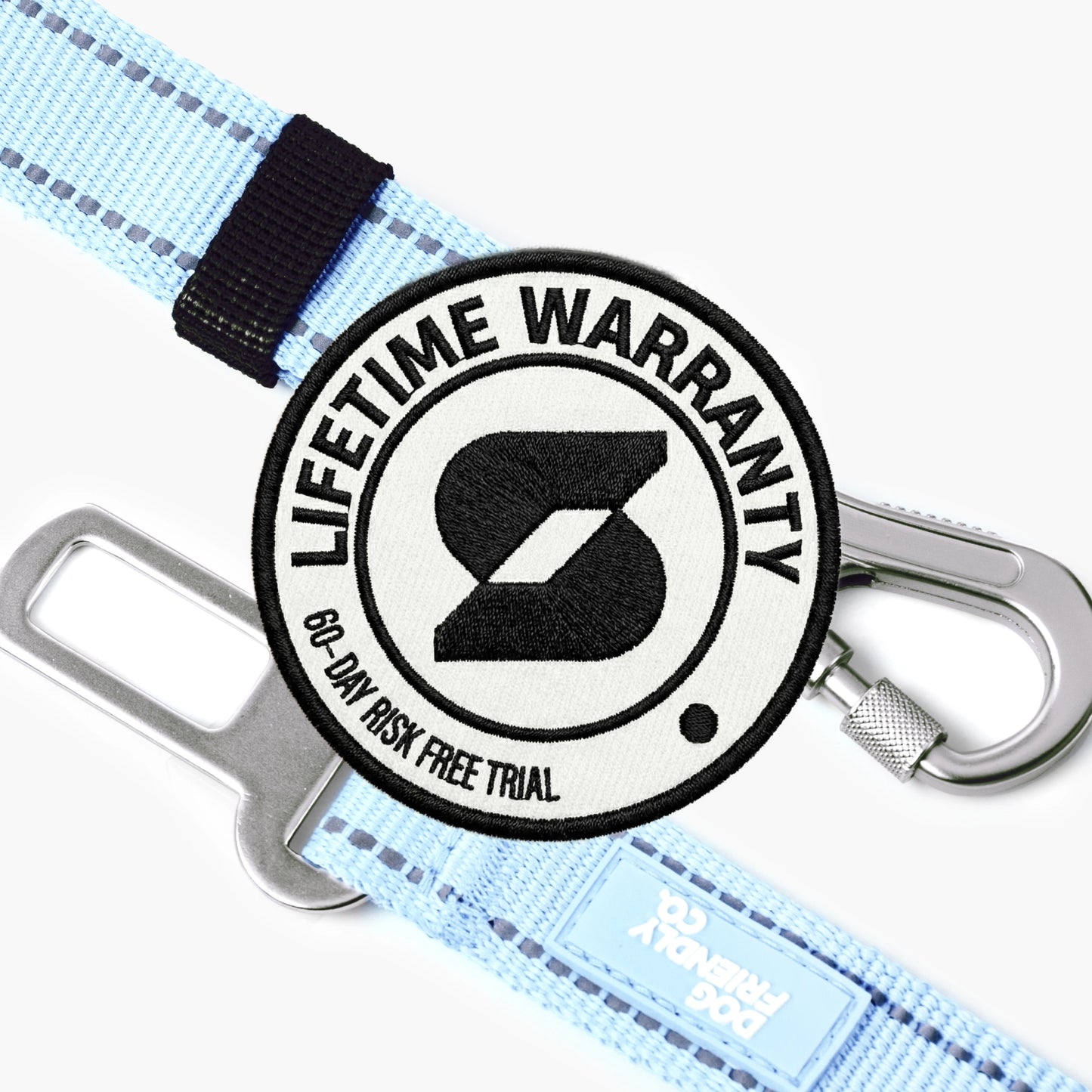 Dog Seat Belt - Sky Blue