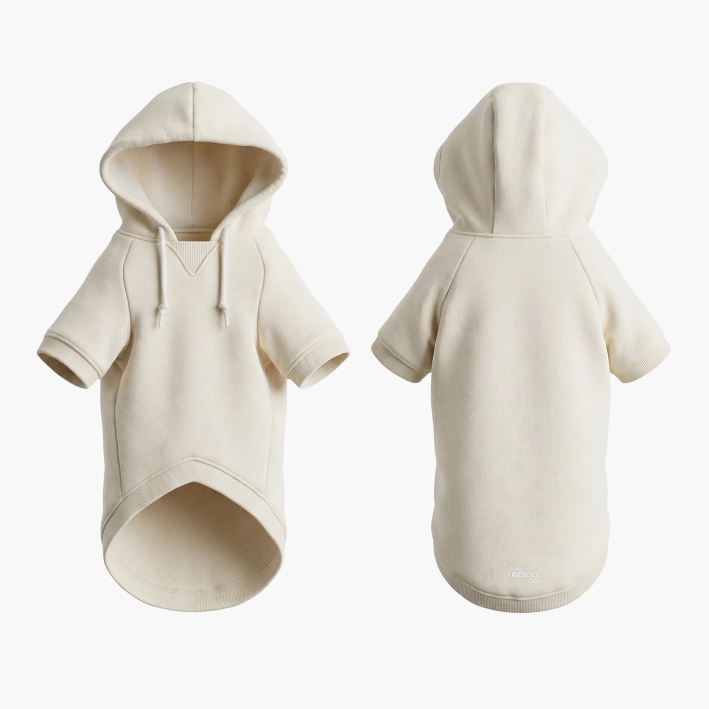 Winter Dog Hoodies - Beige