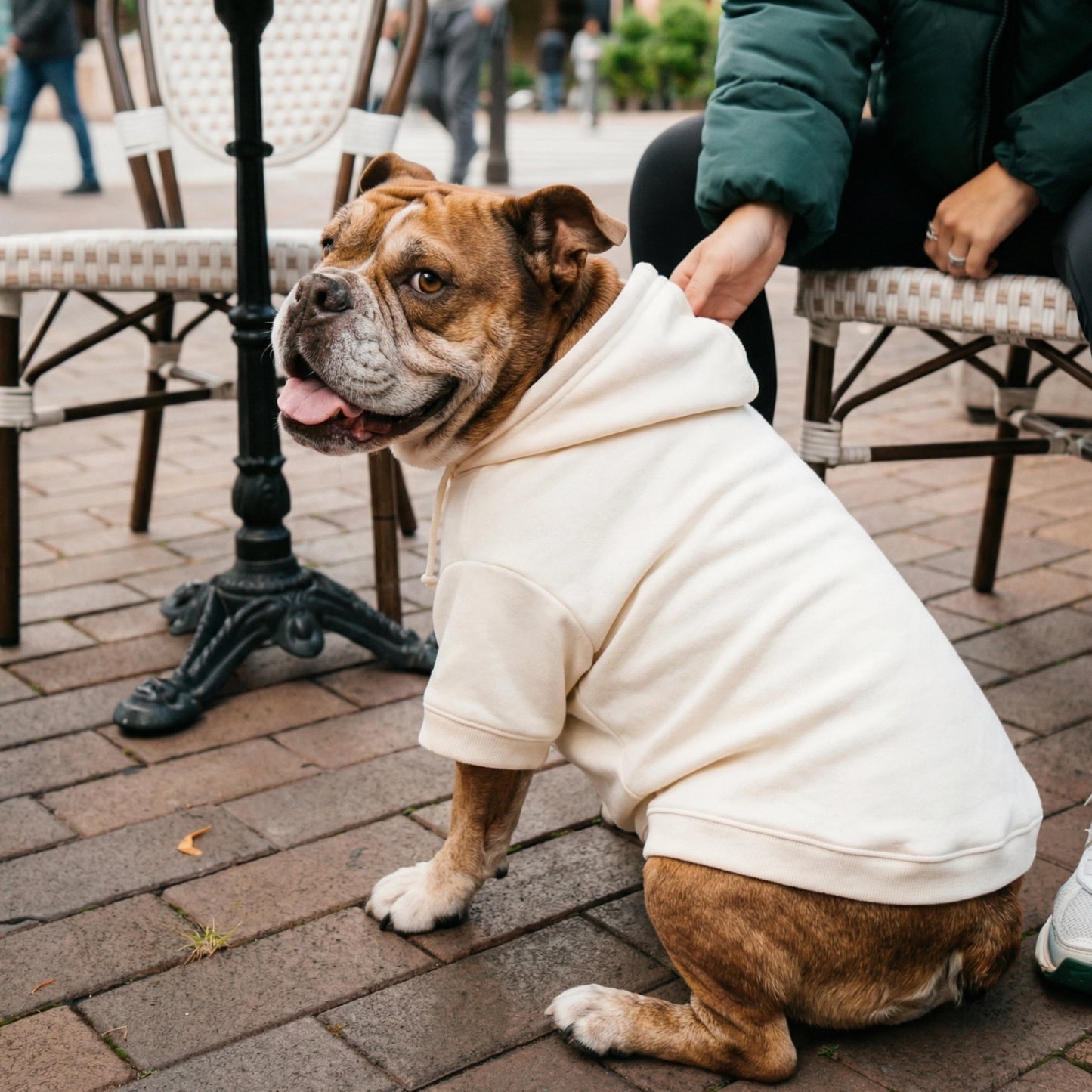 Winter Dog Hoodies - Beige