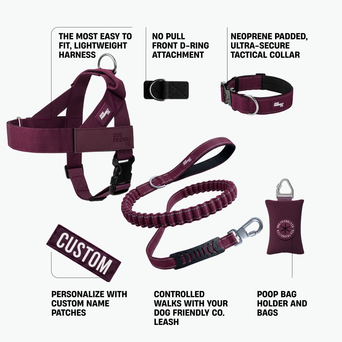 Ultimate No-Pull Bundle - Burgundy