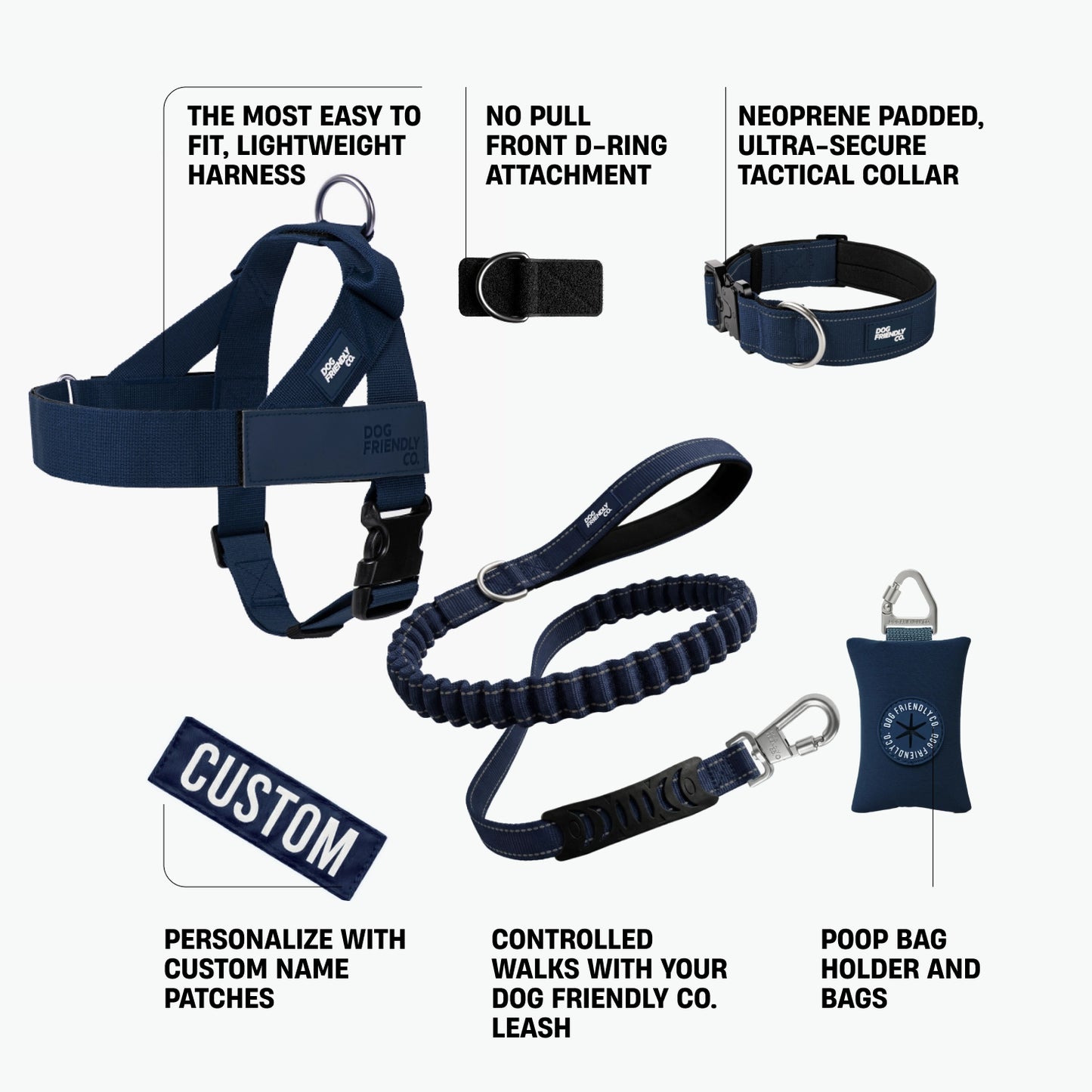 Ultimate No-Pull Bundle - Navy Blue